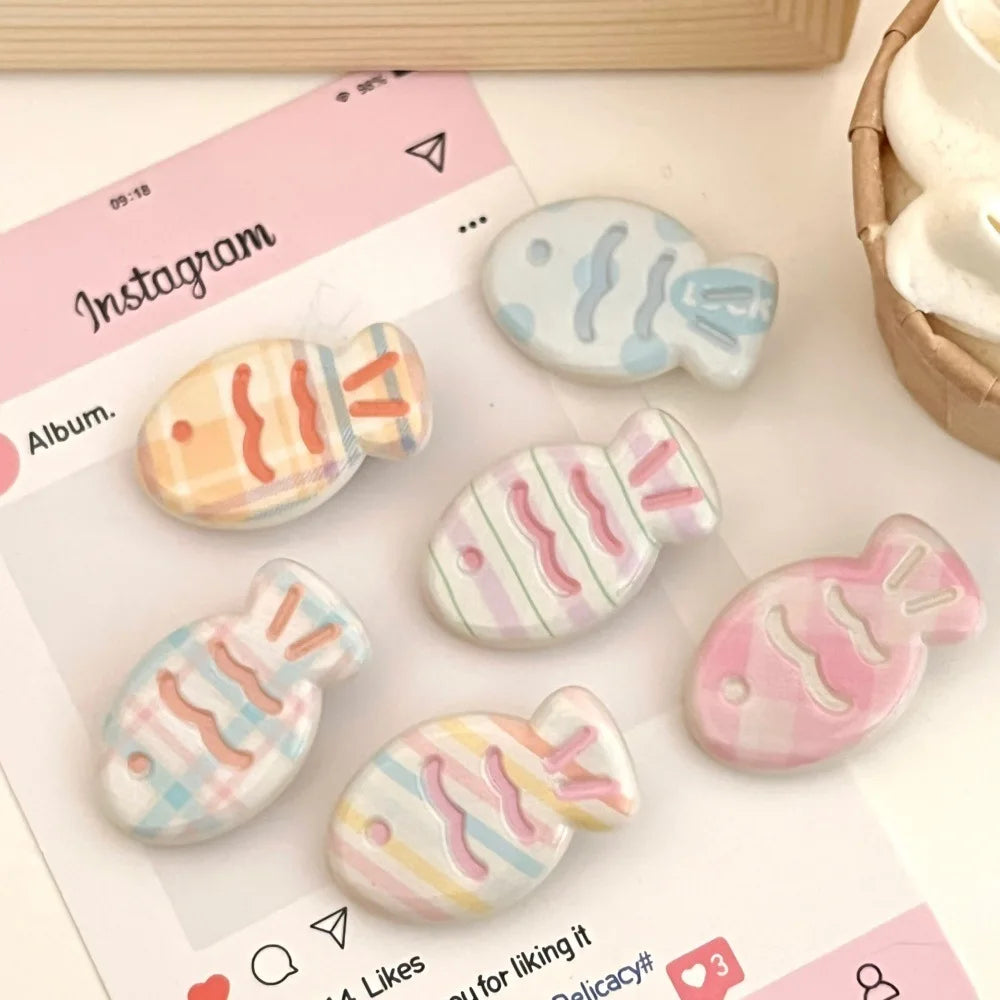 Pastel Fish Hairclip Set