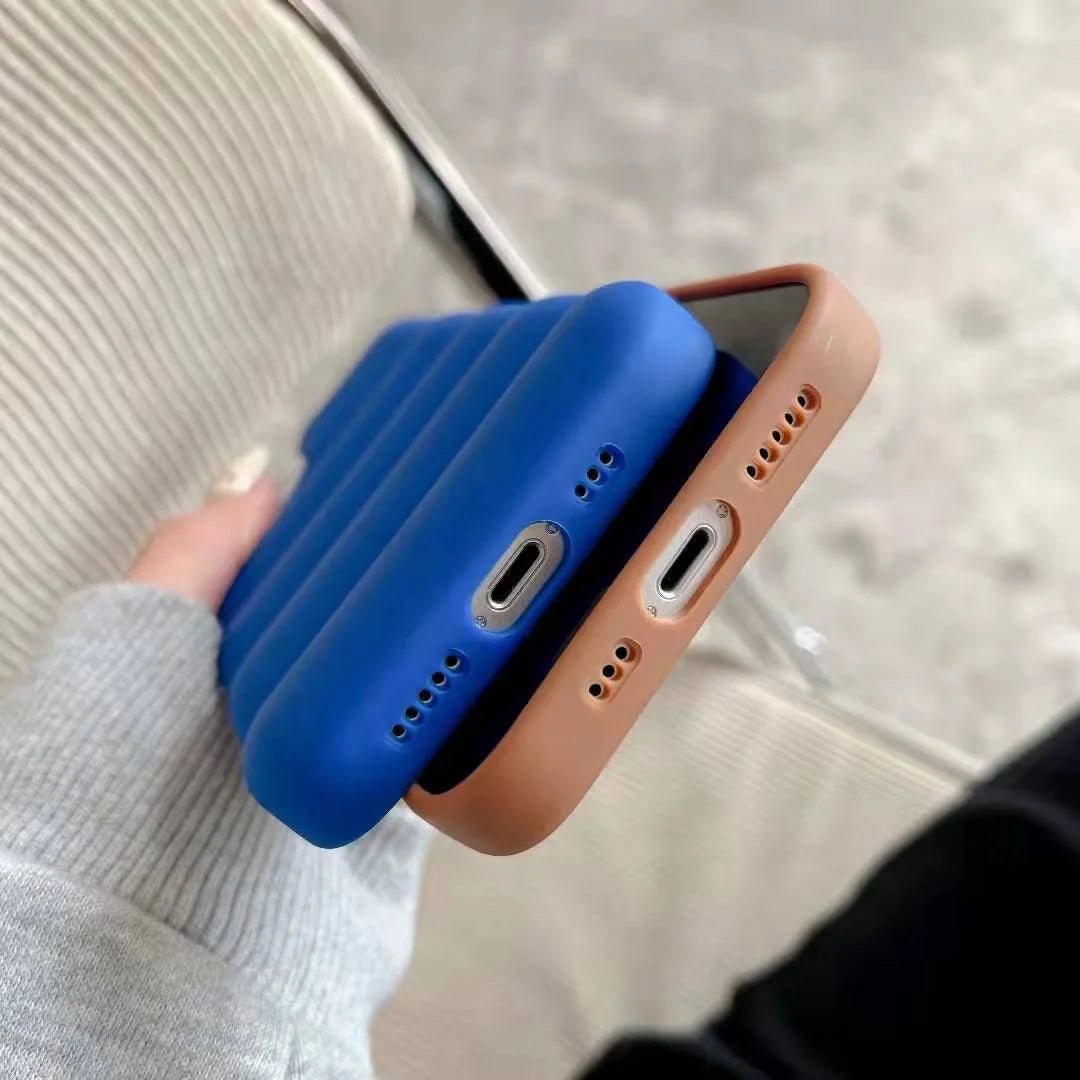 Puffer Coat Style iPhone Case