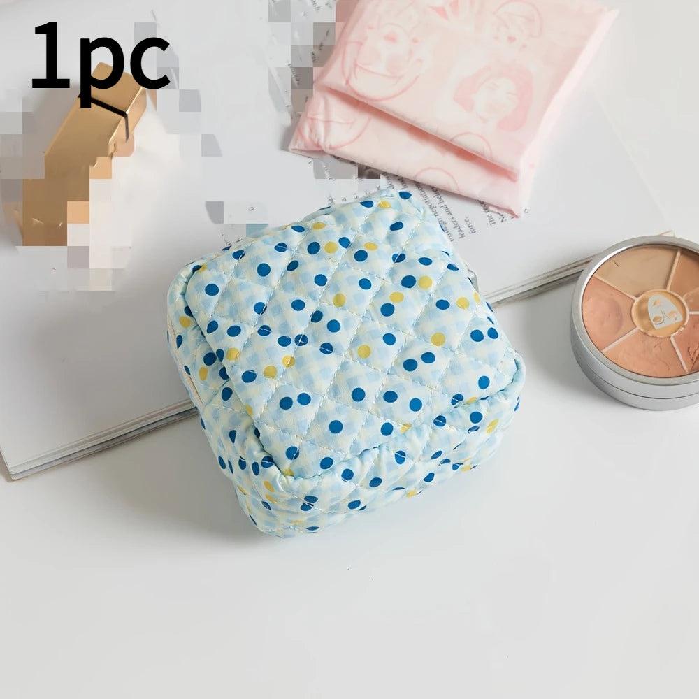 Colourful Quilted Pads Pouch (5 Designs) - Ice Cream Cake