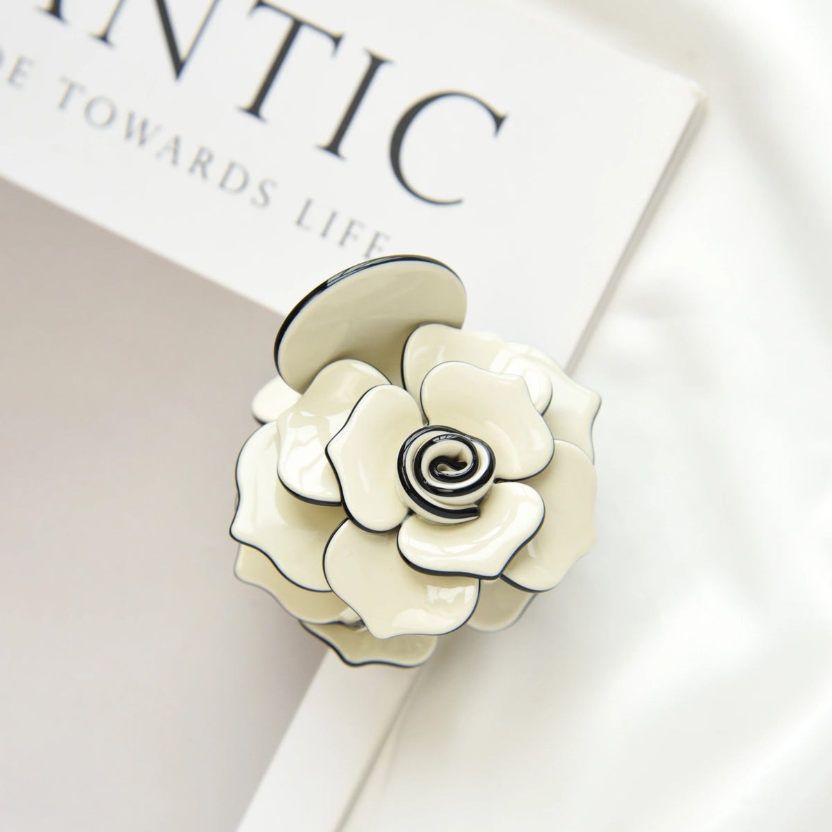 Camellia Hair Claw - Ice Cream Cake