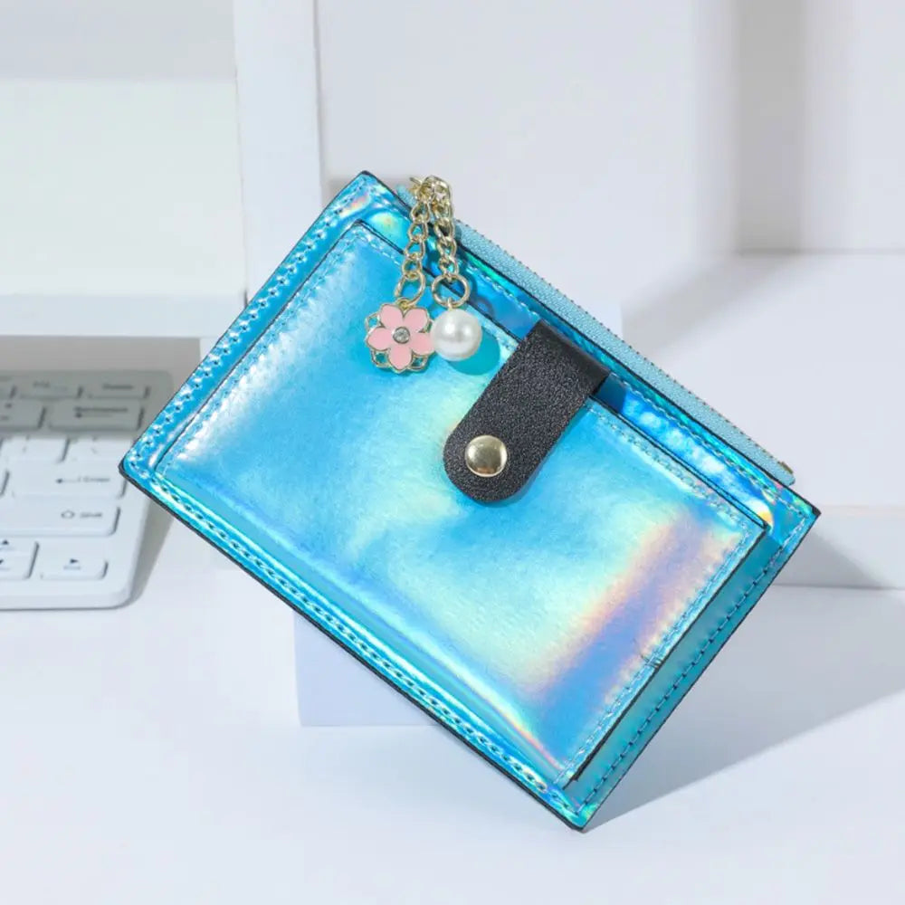 Iridescent Snap Wallet