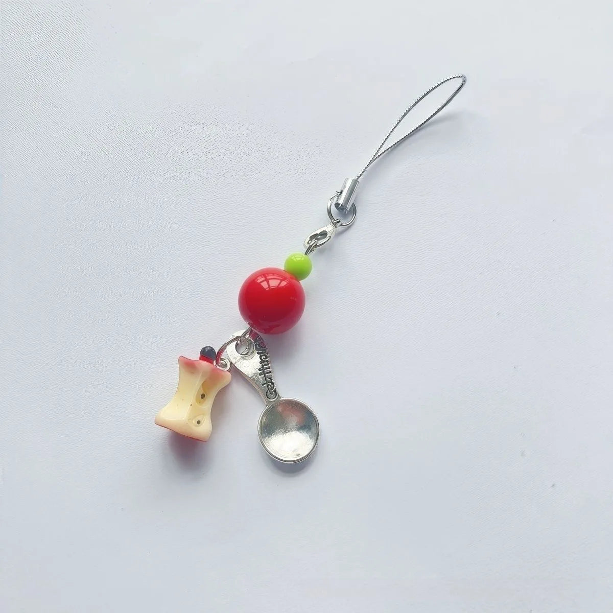 Ins fruit pendant for apple airpods iphone cartoon crystal bead charms bracelet bag chain bracelet phone lanyard anti loss rope - Ice Cream Cake