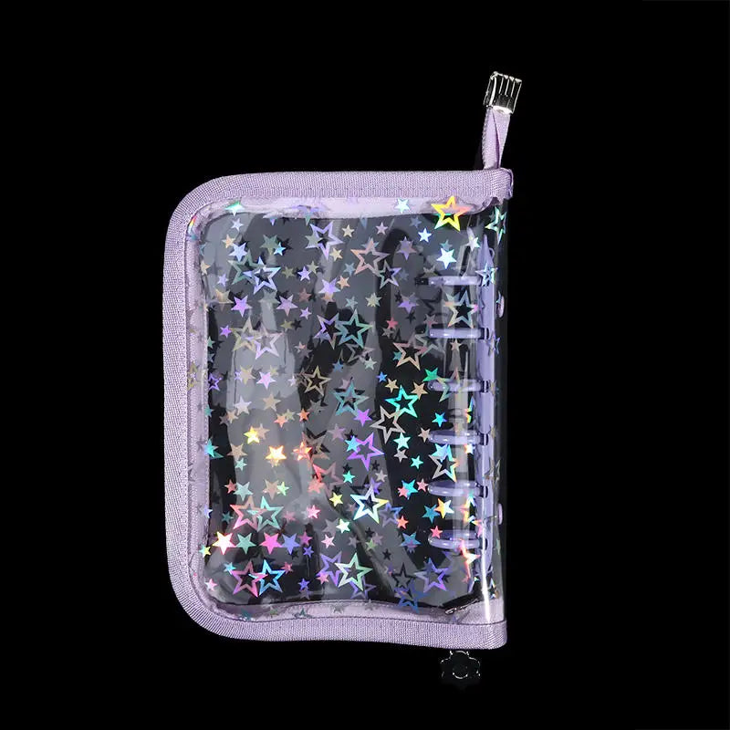 Star Glitter Photo Card Ring Binder