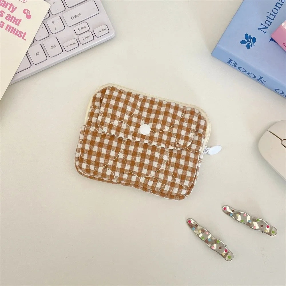 Mini Gingham Coin Purse