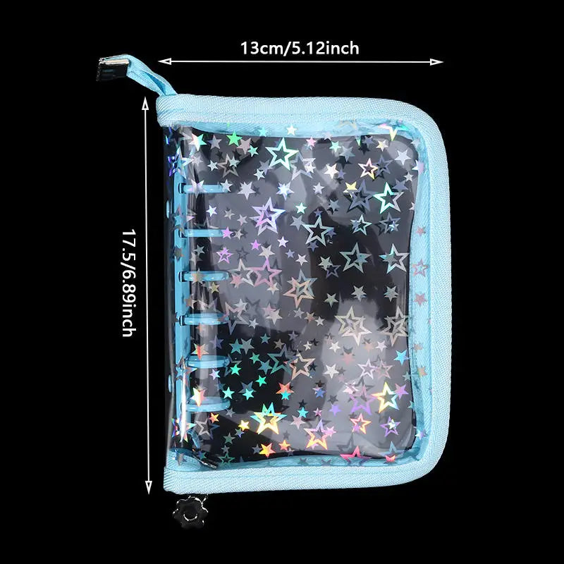 Star Glitter Photo Card Ring Binder