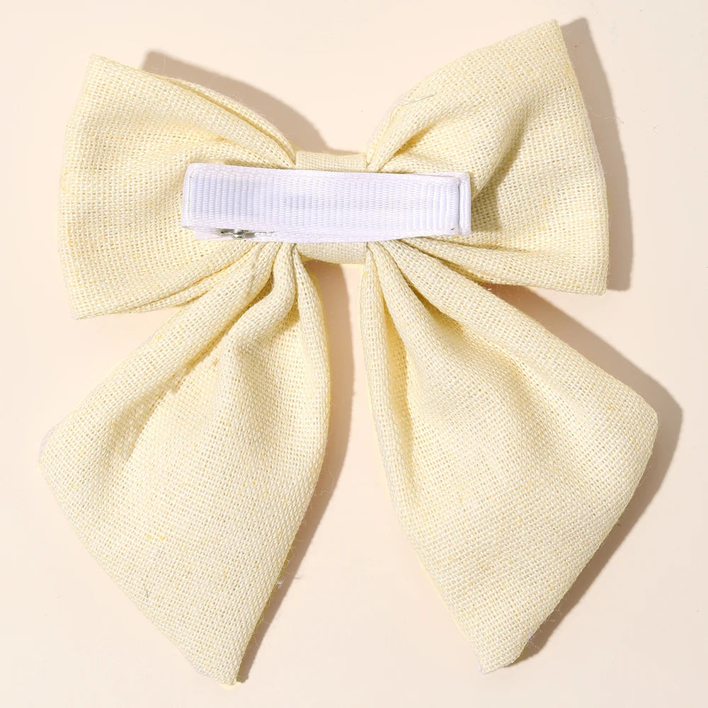 Sunflower Embroidery Ribbon Hair Clip