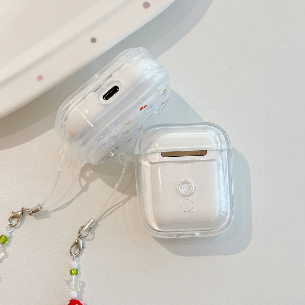 Glitter Mushroom AirPods Charger Case Cover