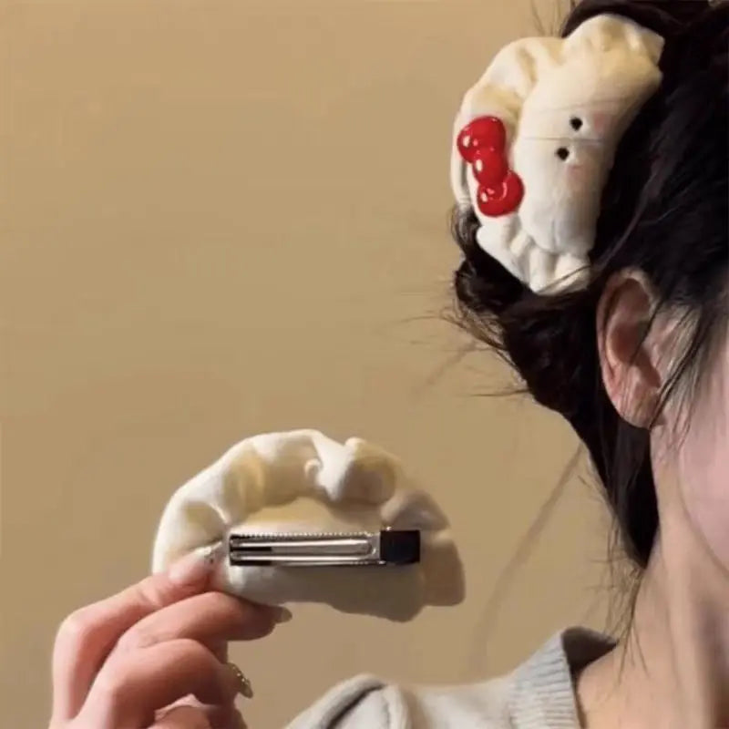 Plush Dumpling Character Hair Clip