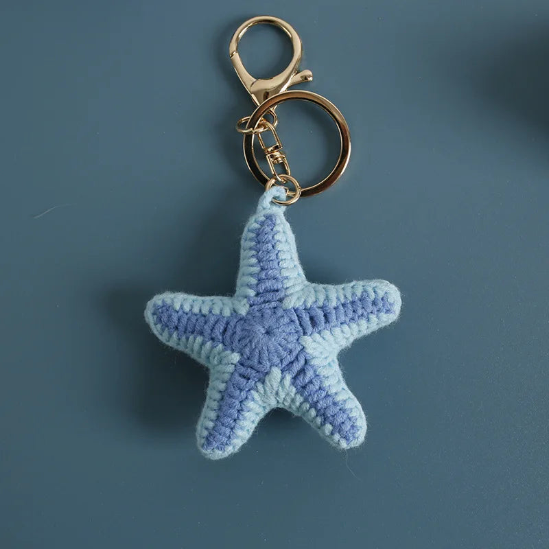 Handmade Crochet Ocean Friends Keychain Charm
