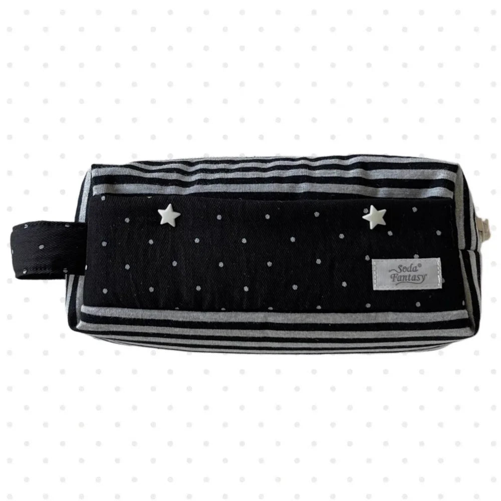 Gingham Polka Dot Pencil Case