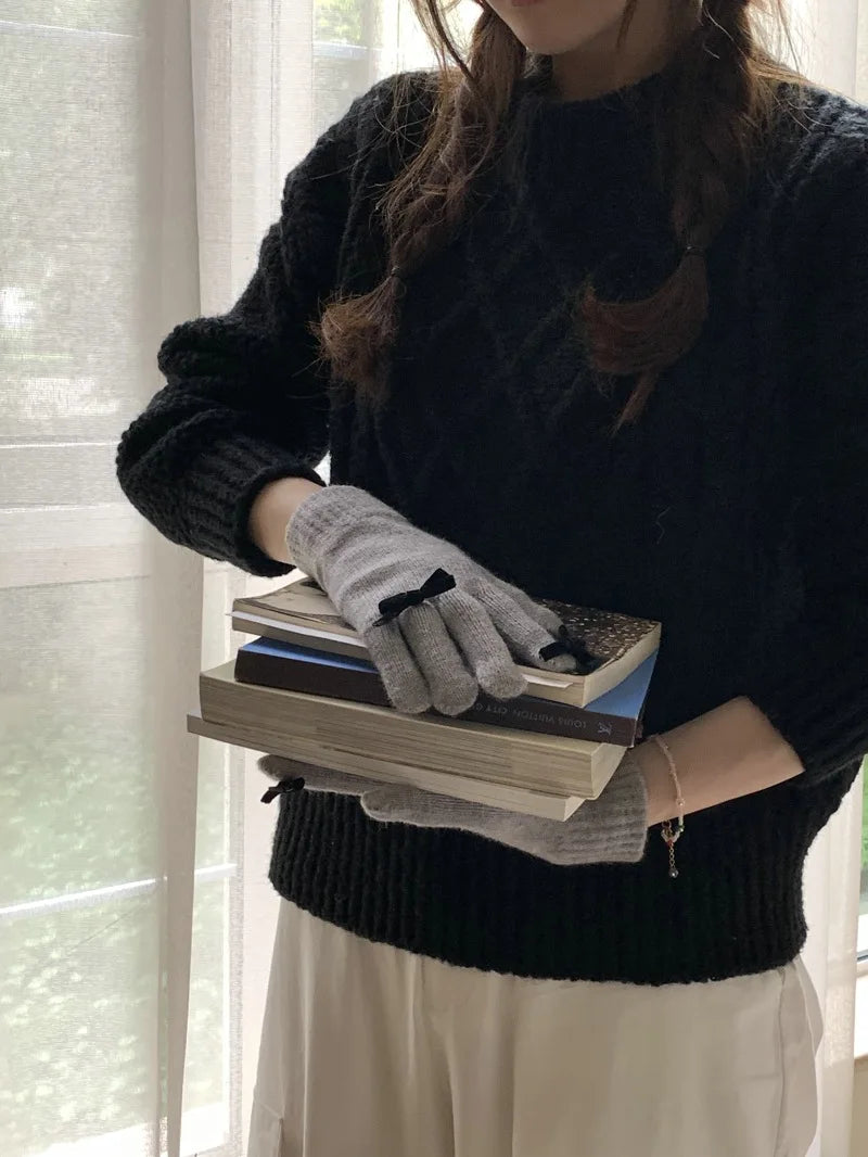 Coquette Ribbon Gloves (12 Colours)