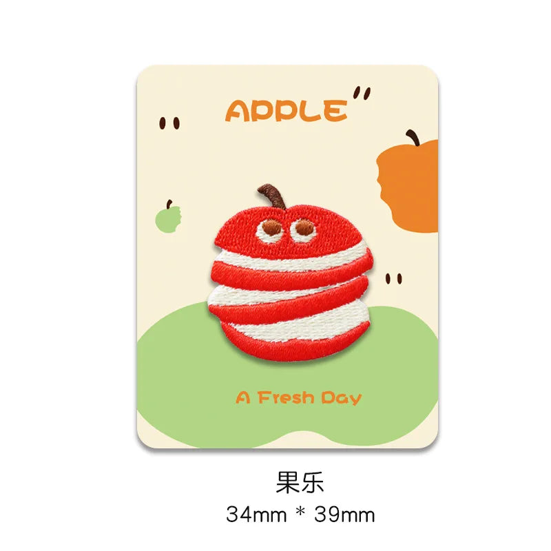 Embroidered Apple Patch (5 Designs)