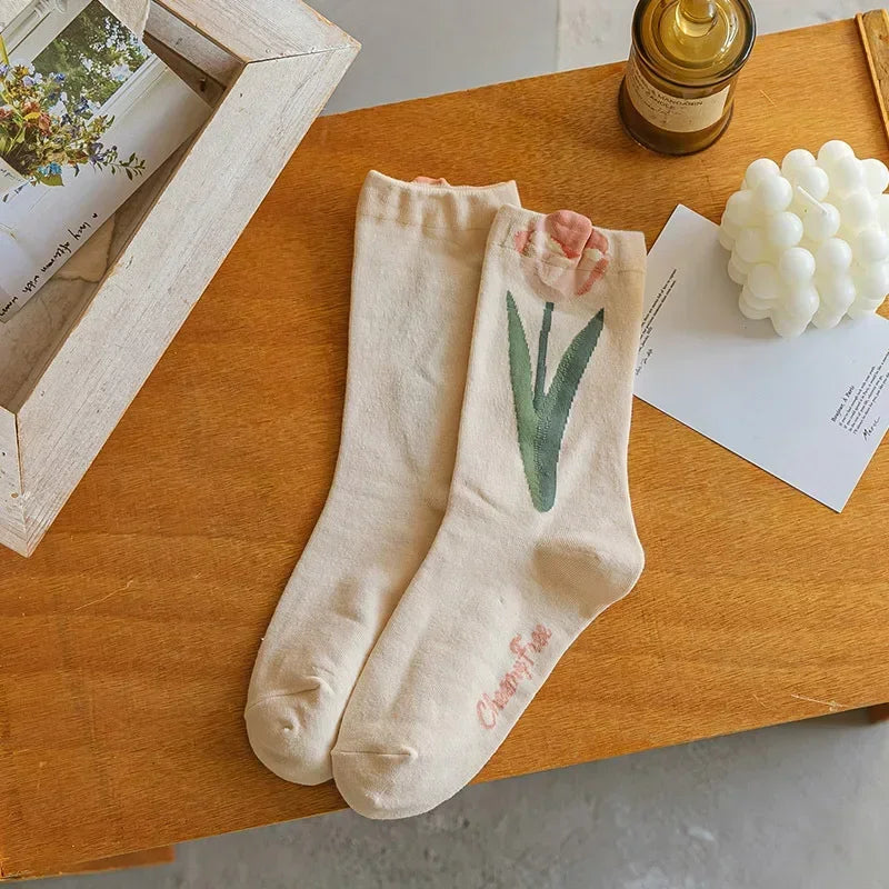 Flower Power Crew Socks