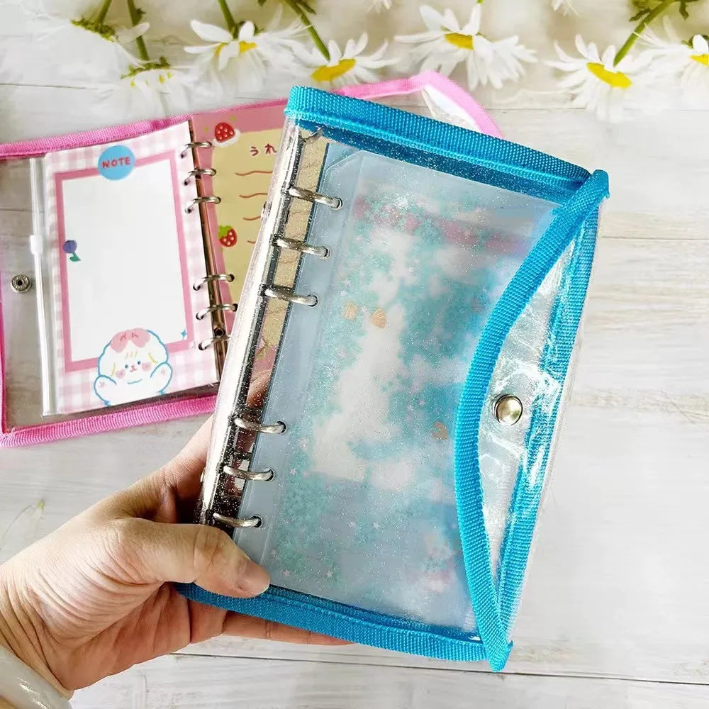 A6 Glitter Ring Binder