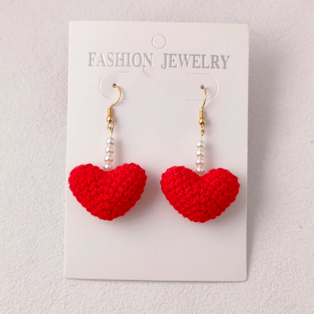 Crochet Fruit Earrings (8 Designs) - Ice Cream Cake