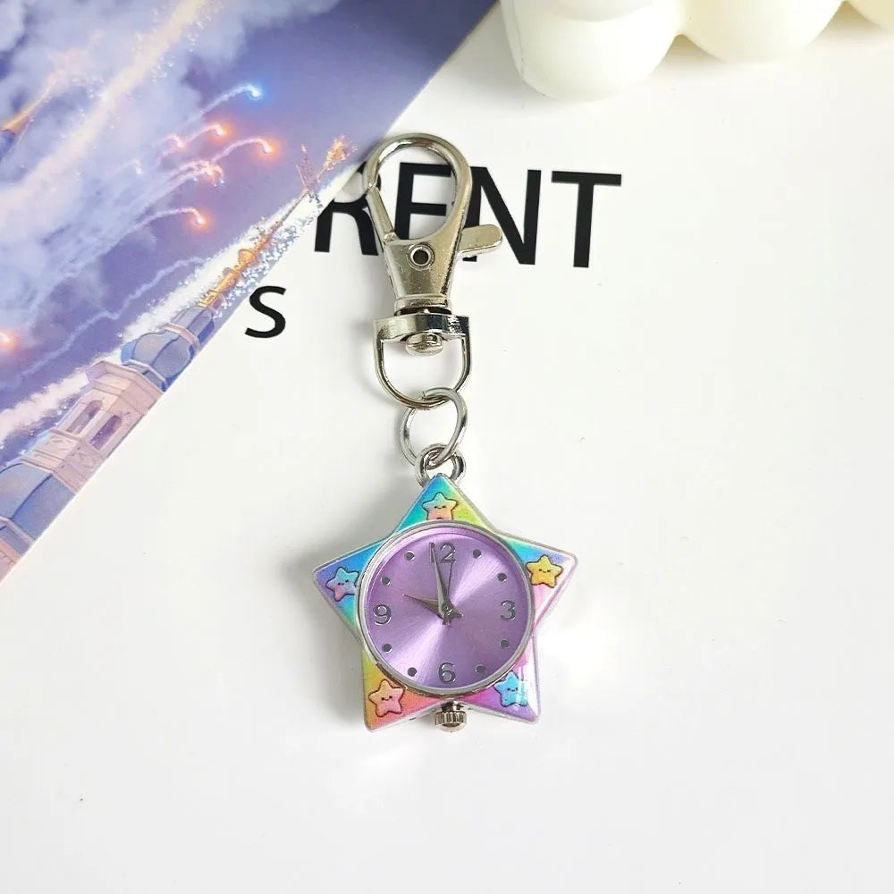 Pop Colour y2K Clip-On Keychain Star Watch