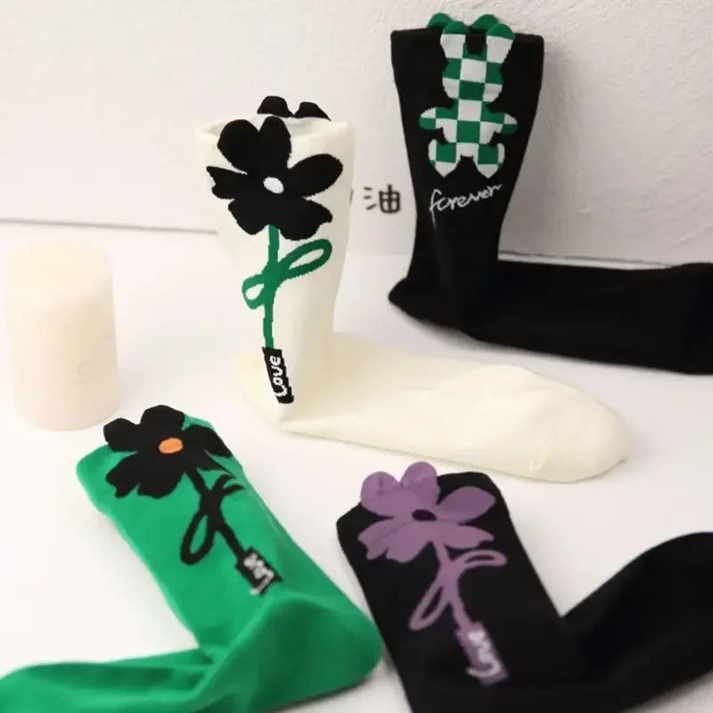 Flower Power Crew Socks