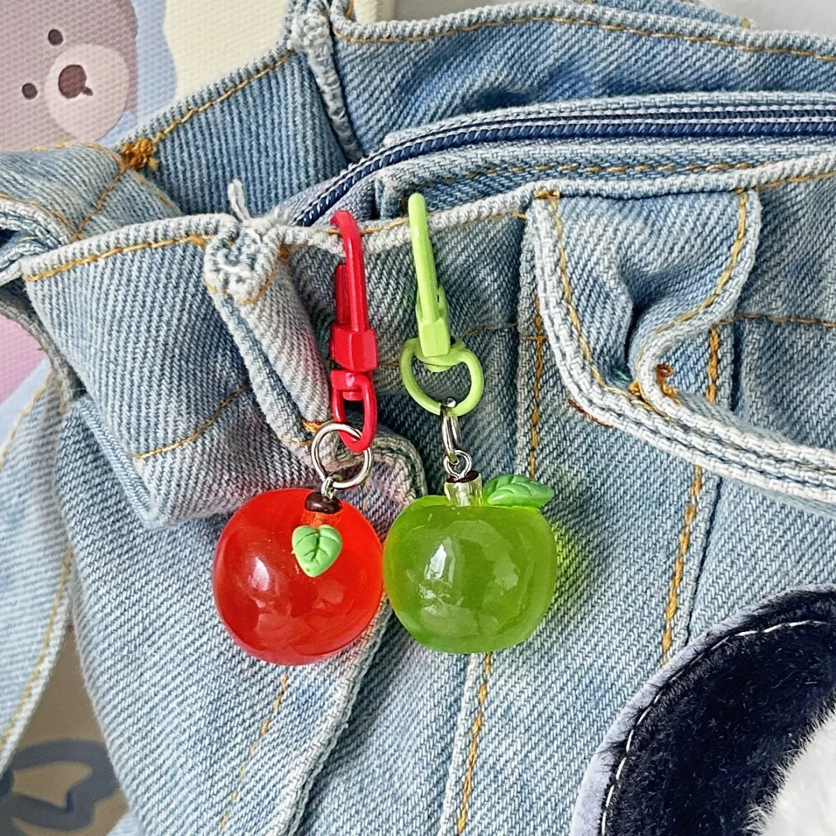 Candy Apple Clip-On Charm