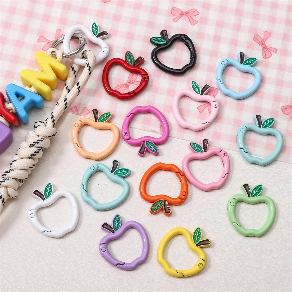 Mini Apple Shaped Carabiner Clip