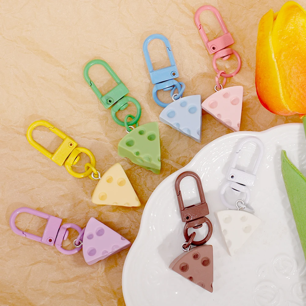 Cheese Slice Clip on Charms (7 Colours)