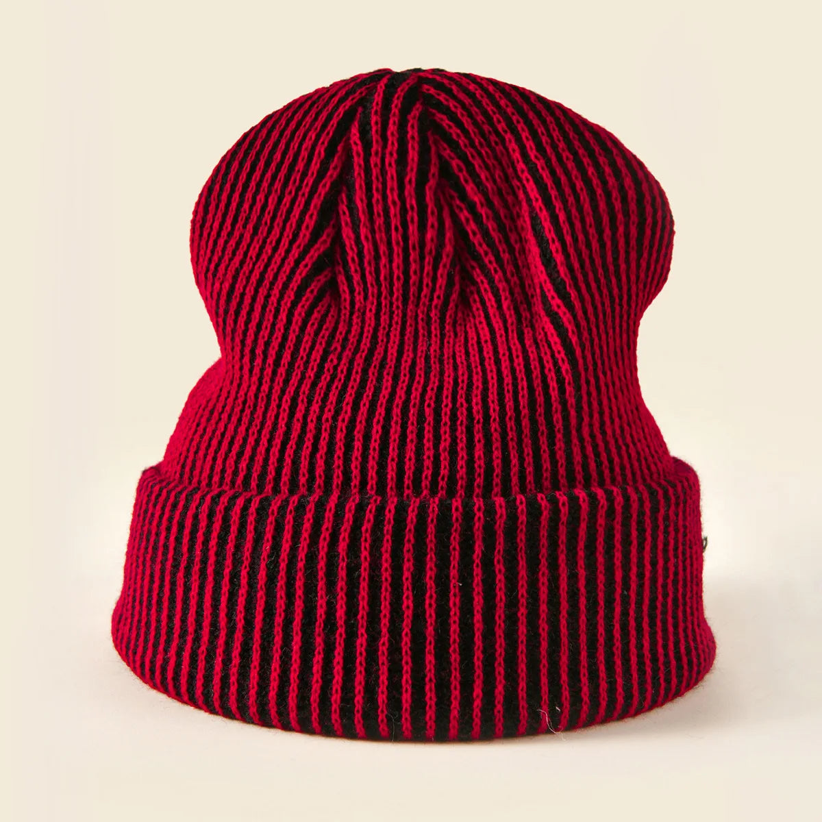 Knitted Ribbed Beanie Hat