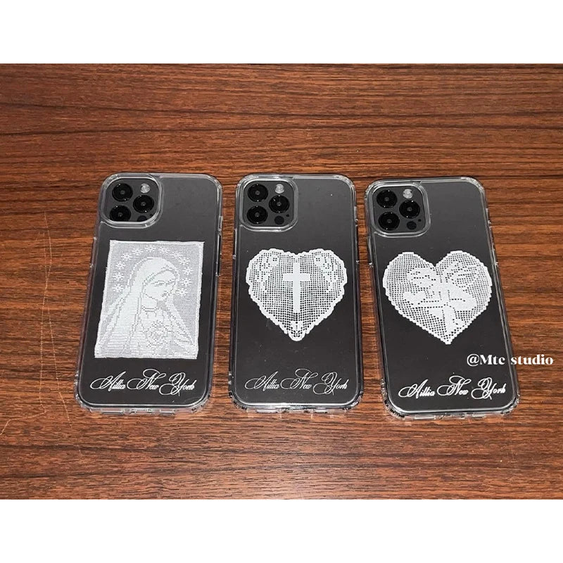 Catholic Aesthetic Lace iPhone Case