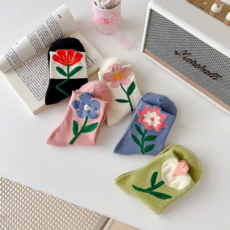 Flower Power Crew Socks