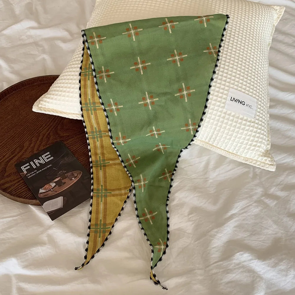 Revesrible Check Pattern Scarf