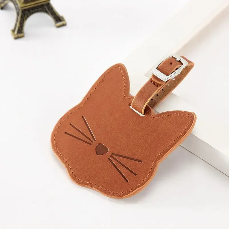 Cat Face Luggage Tag (5 Colours) - Ice Cream Cake