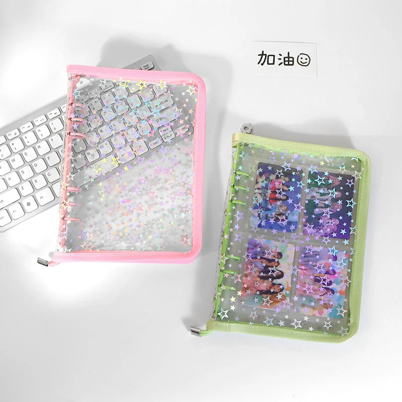 A5 Iridescent Star Ring Binder