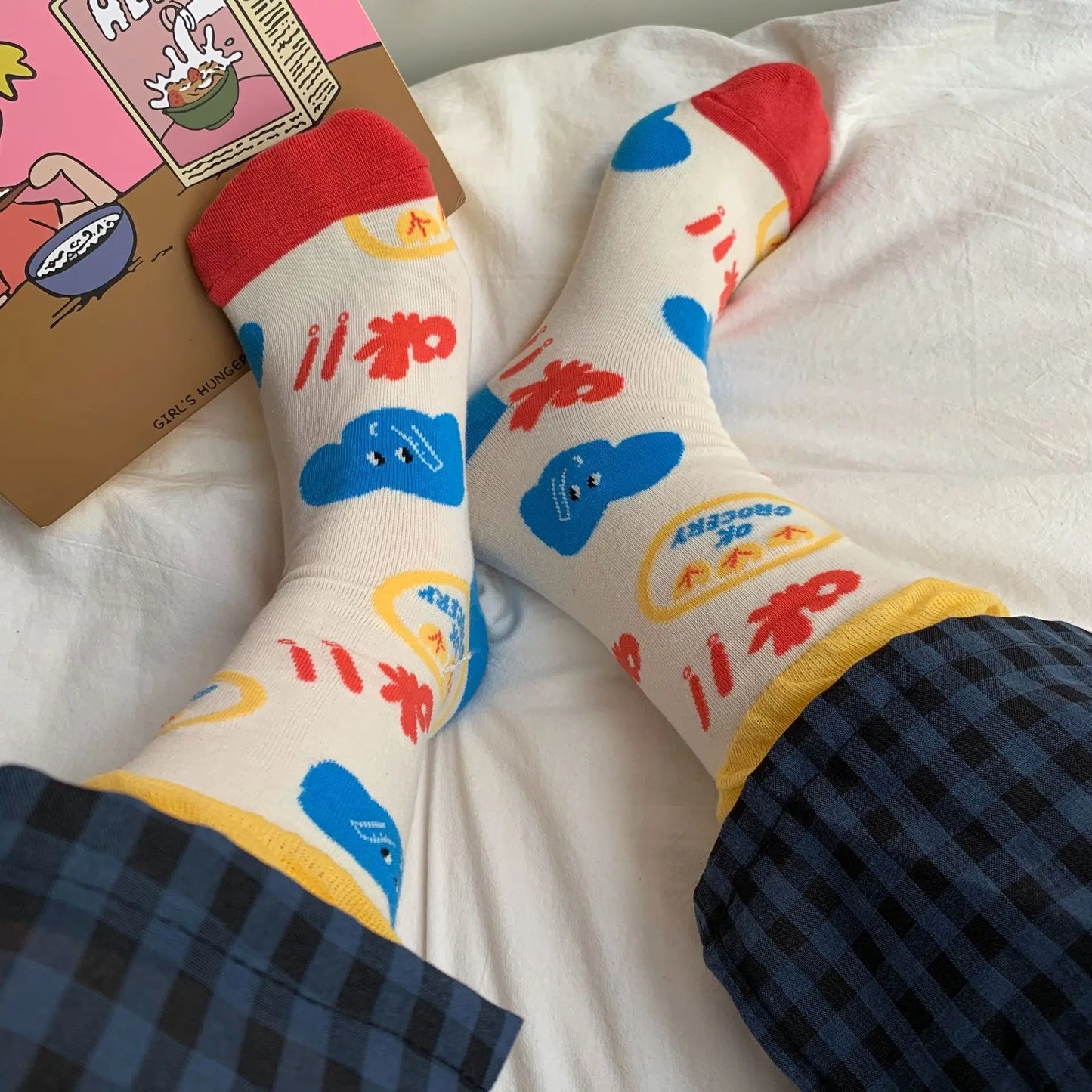 Fun Pattern Crew Socks