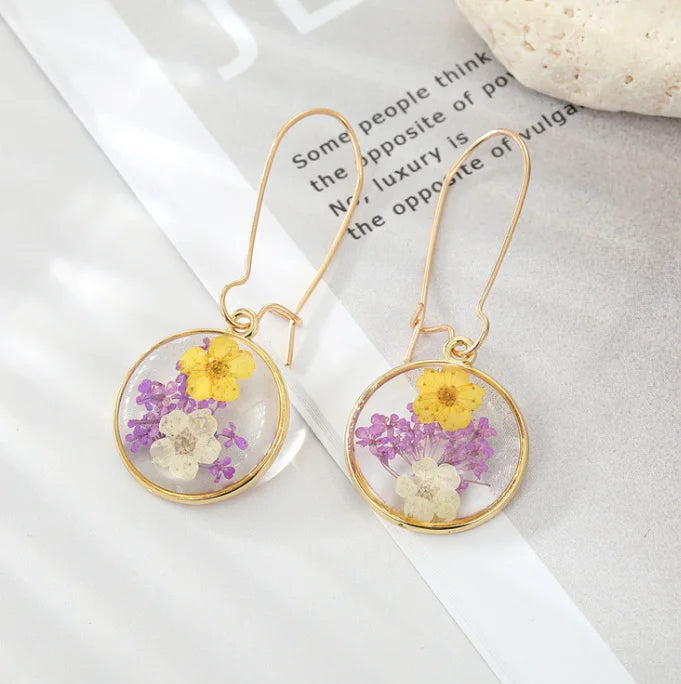 Dried Flower Charm Jewelry