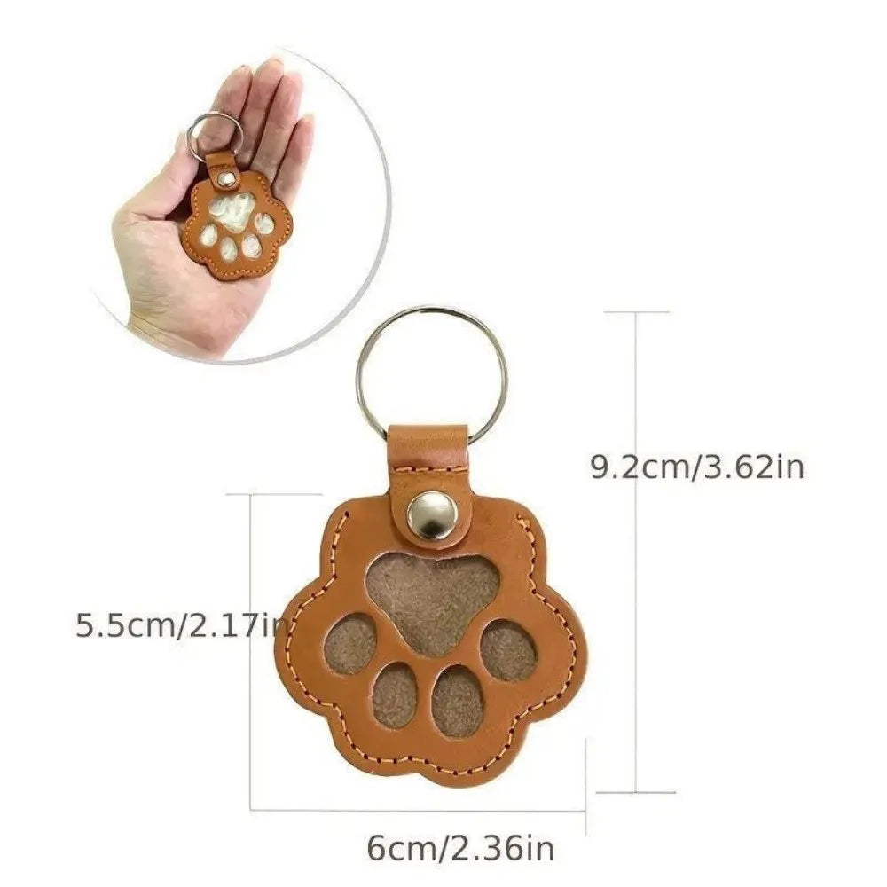 Pet Paw Fur Keeper Keychain