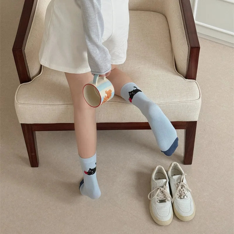 Cartoon Cats Crew Socks