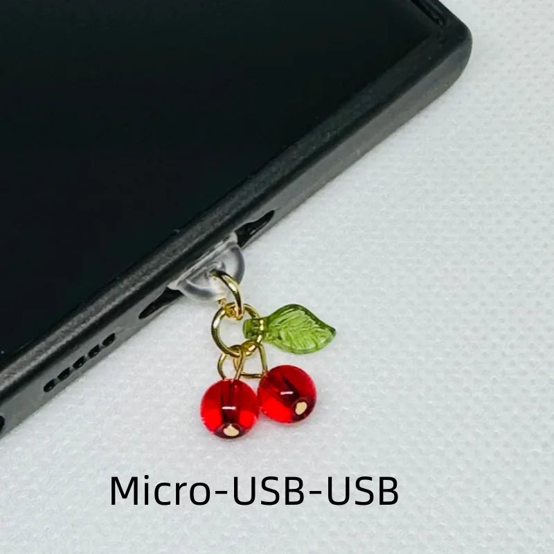 Glossy Cherry Dust Plug Charm