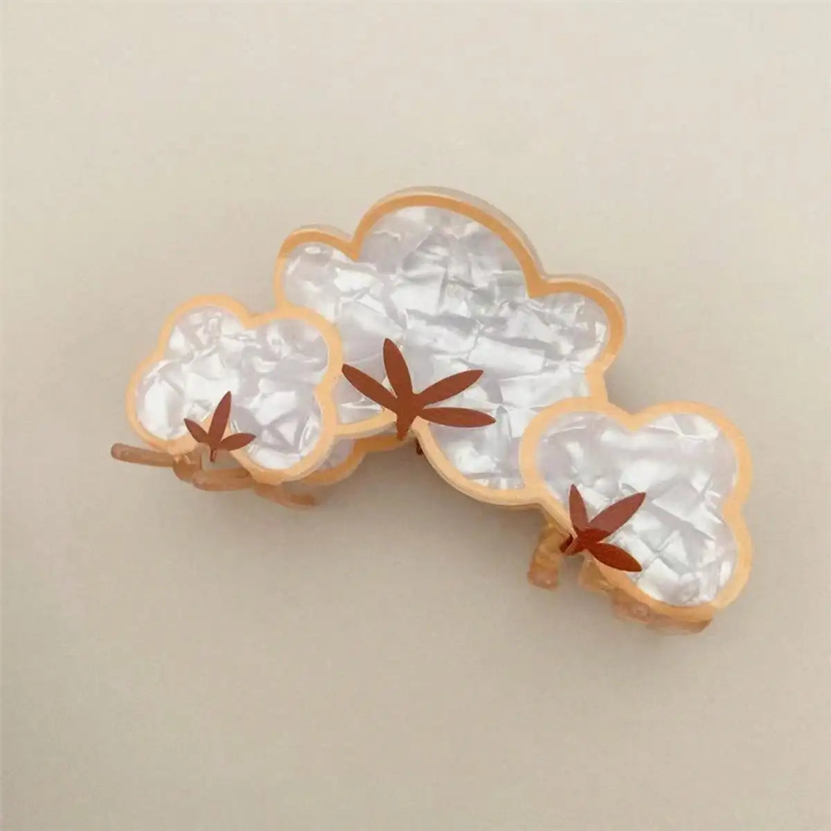 Autumn Friends Glossy Acrylic Hair Claw Clip