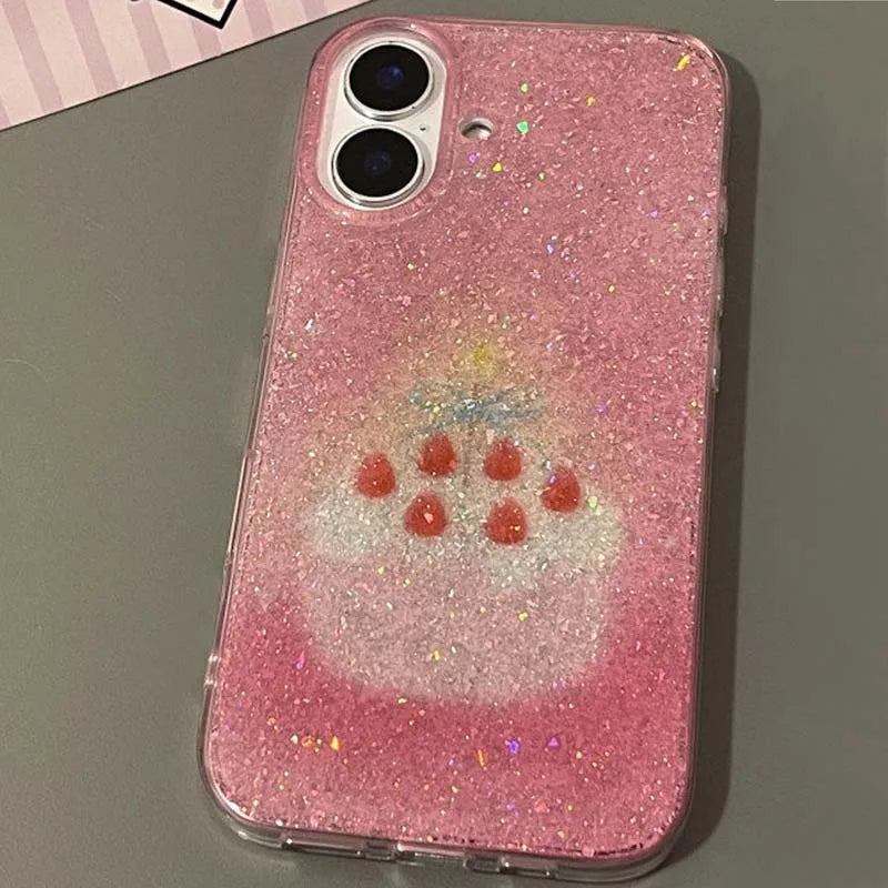 Glitter Birthday Cake iPhone Case