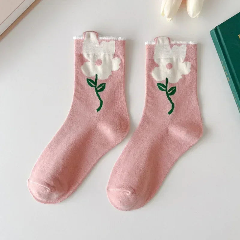Flower Power Crew Socks