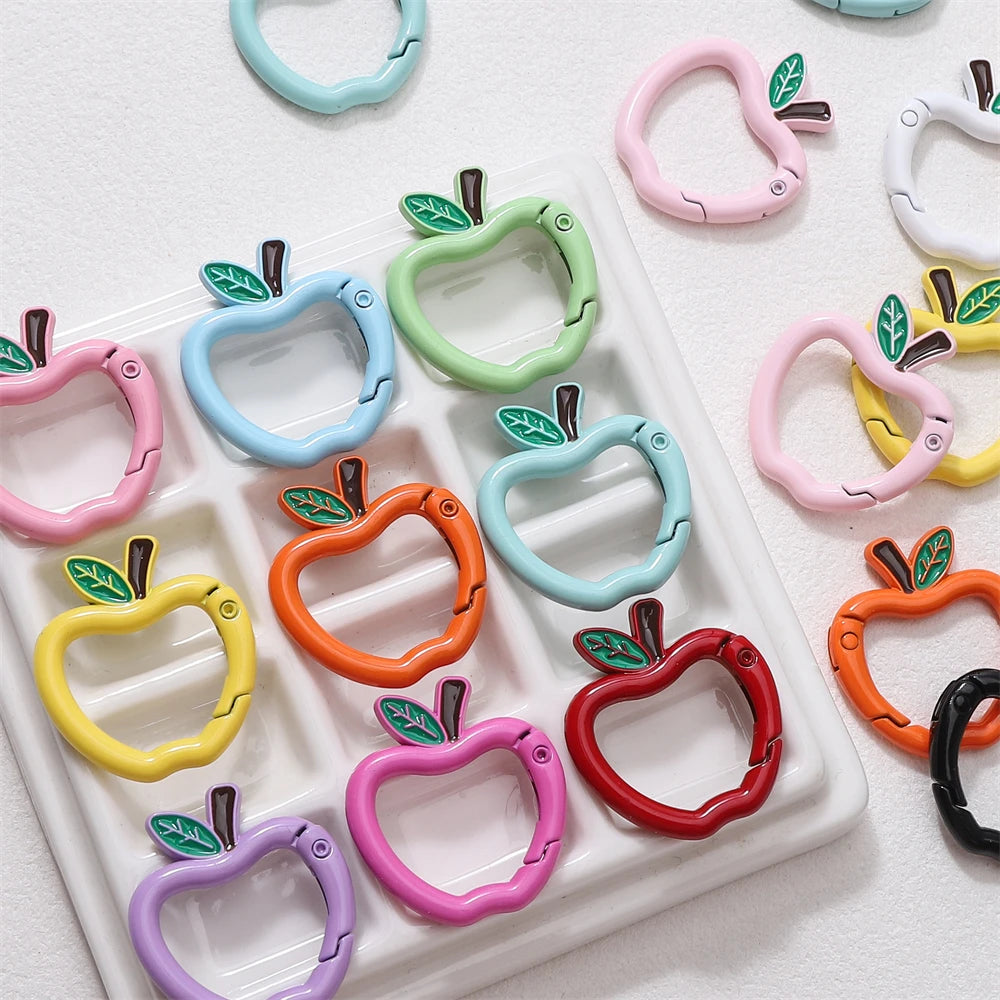 Mini Apple Shaped Carabiner Clip