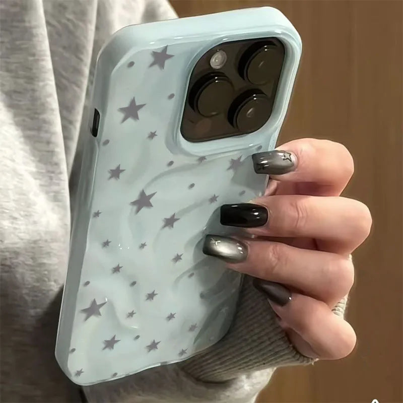 Textured Star Pattern iPhone Case