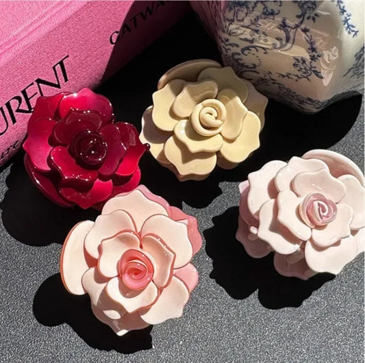 Camellia Hair Claw - Ice Cream Cake