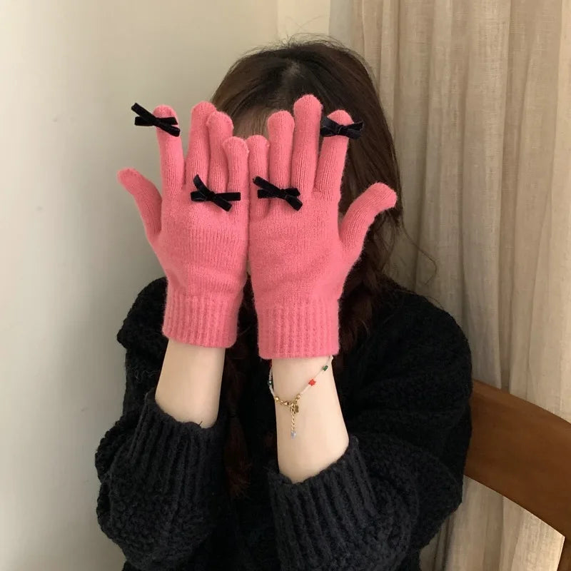Coquette Ribbon Gloves (12 Colours)