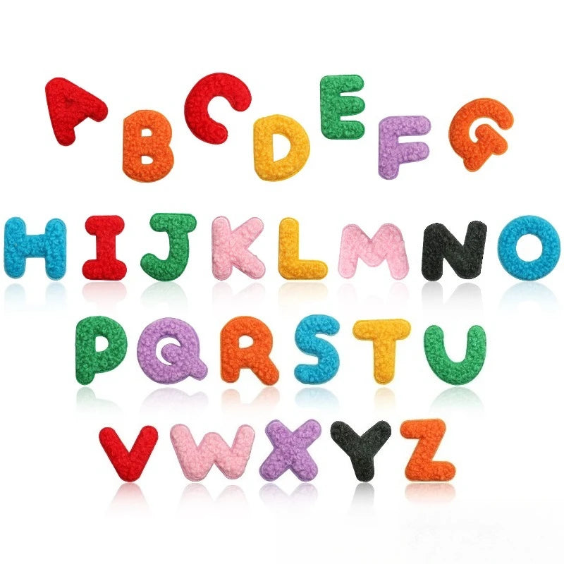 A to Z Terry Alphabet Iron-On Patches - Ice Cream Cake