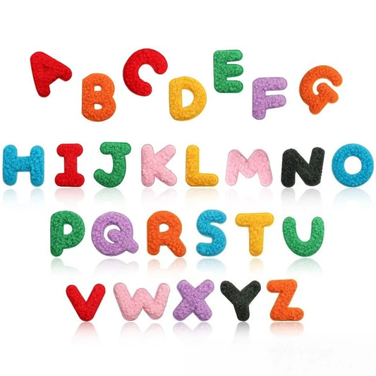 A to Z Terry Alphabet Iron-On Patches