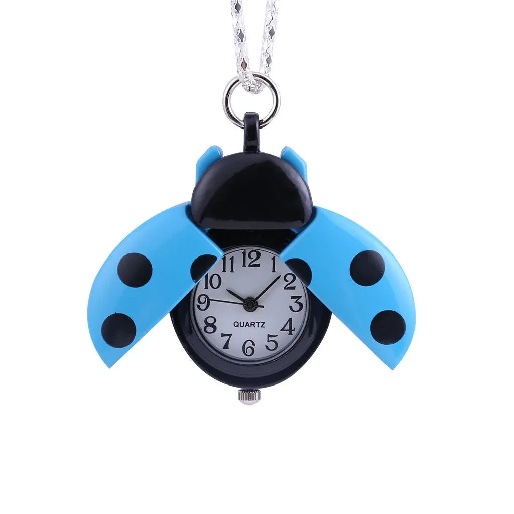 Ladybug Necklace Watch