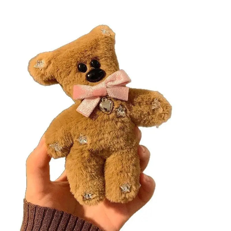 Plush Stylish Sparkling Teddy Bear Hair Clip