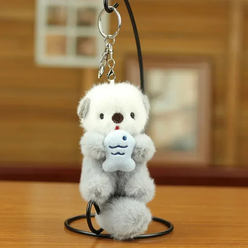 Otter Pal Plush Character Clip-On Charm Keychain