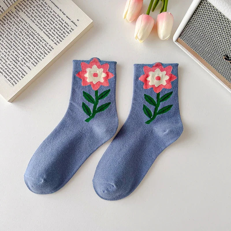 Flower Power Crew Socks