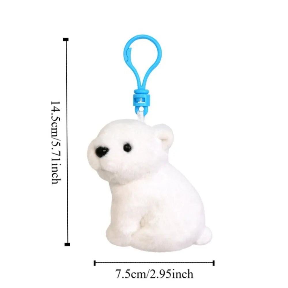 Aquarium Friends Plush Keychain Bag Charm - Ice Cream Cake