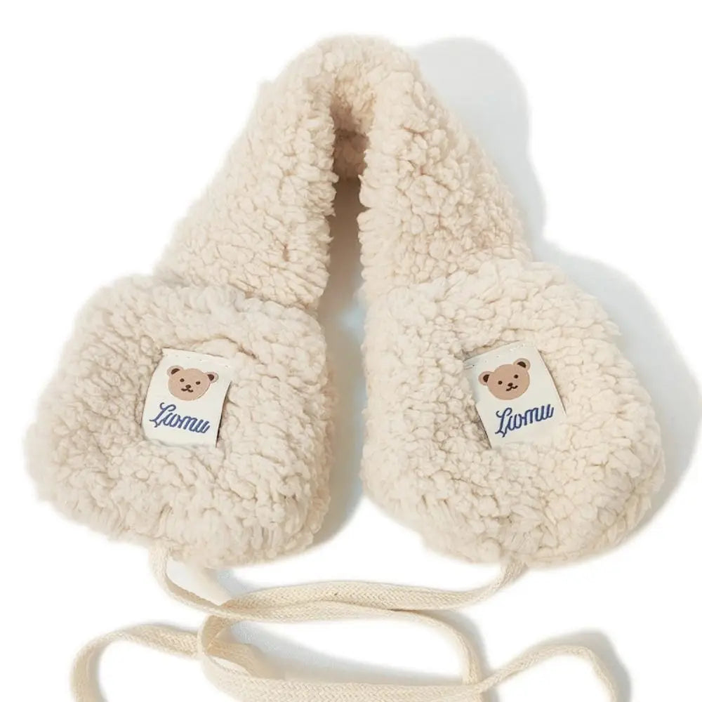 Teddy Bear Tie-On Earmuffs